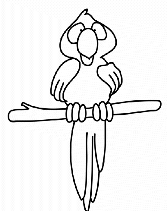 Раскраска: попугай (Животные) #16115 - Бесплатные раскраски для печати