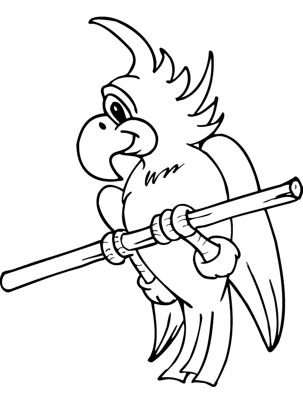 Раскраска: попугай (Животные) #16181 - Бесплатные раскраски для печати