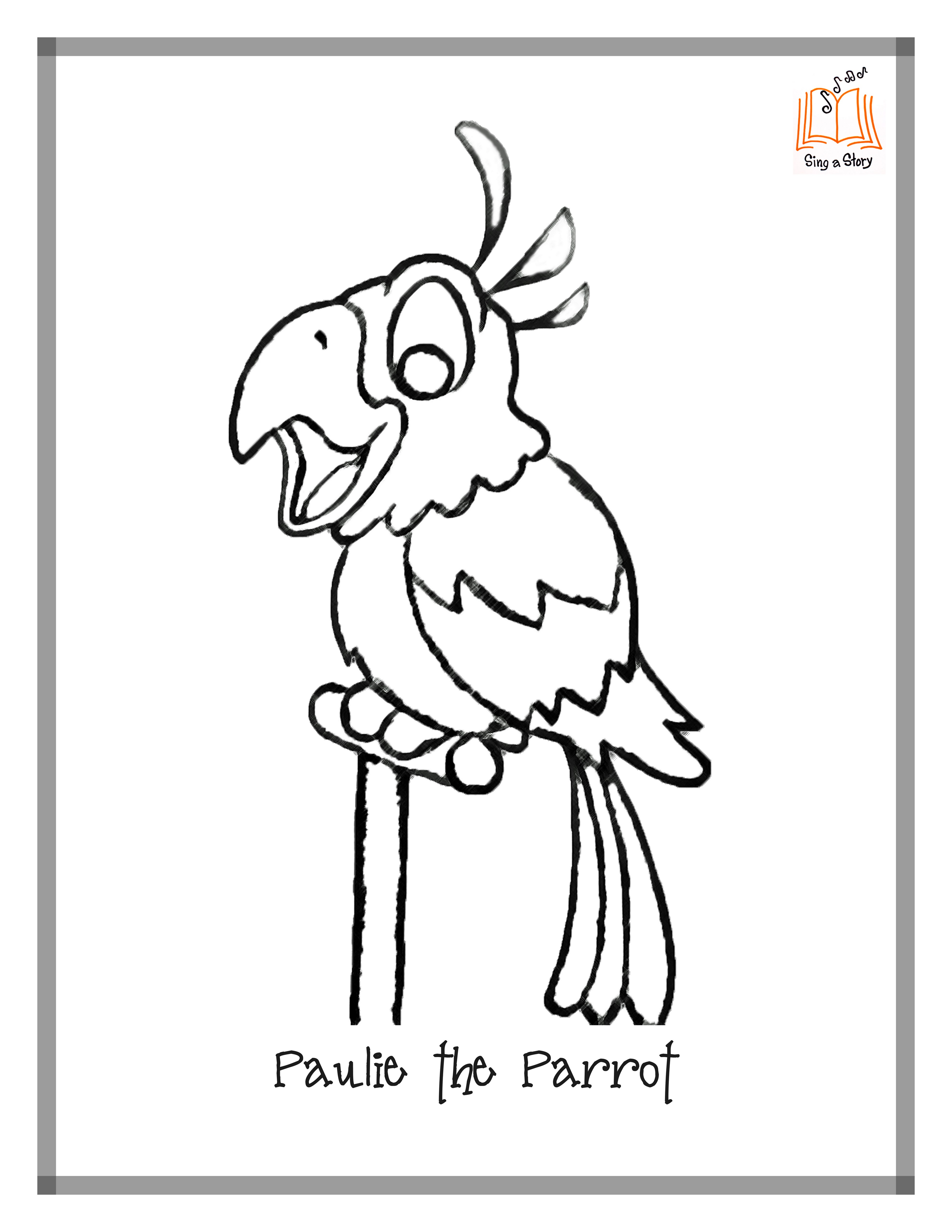 Раскраска: попугай (Животные) #16244 - Бесплатные раскраски для печати