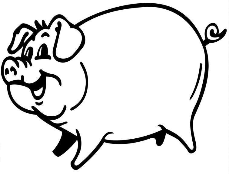 Раскраска: свинья (Животные) #3584 - Бесплатные раскраски для печати