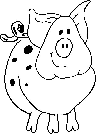 Раскраска: свинья (Животные) #3592 - Бесплатные раскраски для печати
