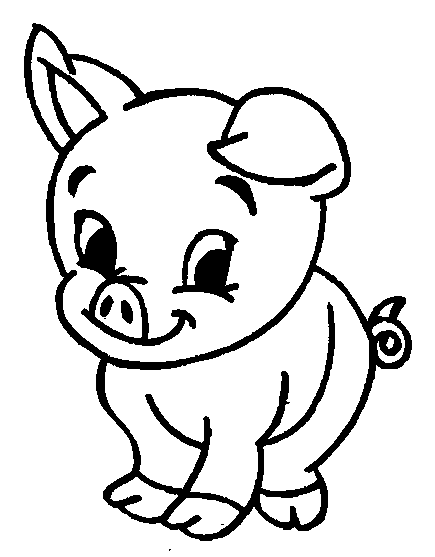 Раскраска: свинья (Животные) #3597 - Бесплатные раскраски для печати