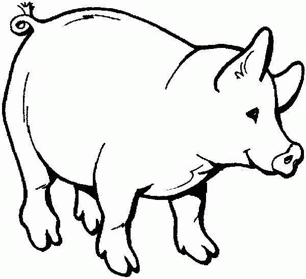 Раскраска: свинья (Животные) #3610 - Бесплатные раскраски для печати