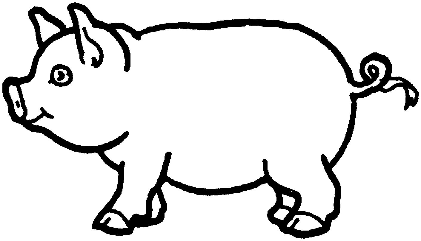 Раскраска: свинья (Животные) #3625 - Бесплатные раскраски для печати