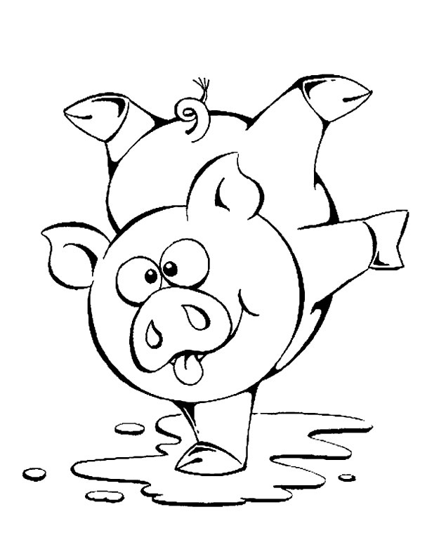 Раскраска: свинья (Животные) #3627 - Бесплатные раскраски для печати