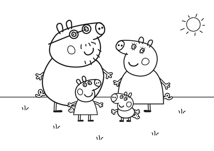 Раскраска: свинья (Животные) #3658 - Бесплатные раскраски для печати