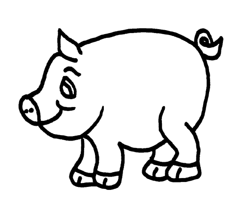 Раскраска: свинья (Животные) #3669 - Бесплатные раскраски для печати