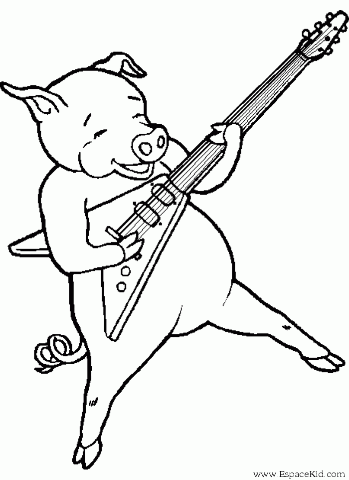 Раскраска: свинья (Животные) #3672 - Бесплатные раскраски для печати