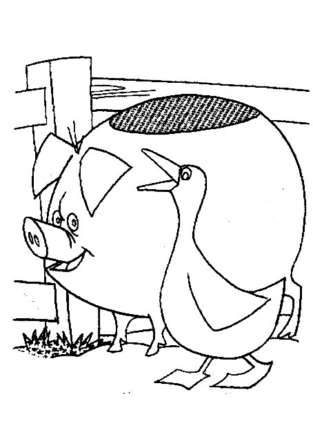 Раскраска: свинья (Животные) #3711 - Бесплатные раскраски для печати