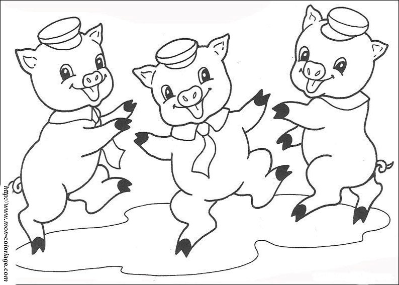 Раскраска: свинья (Животные) #3728 - Бесплатные раскраски для печати