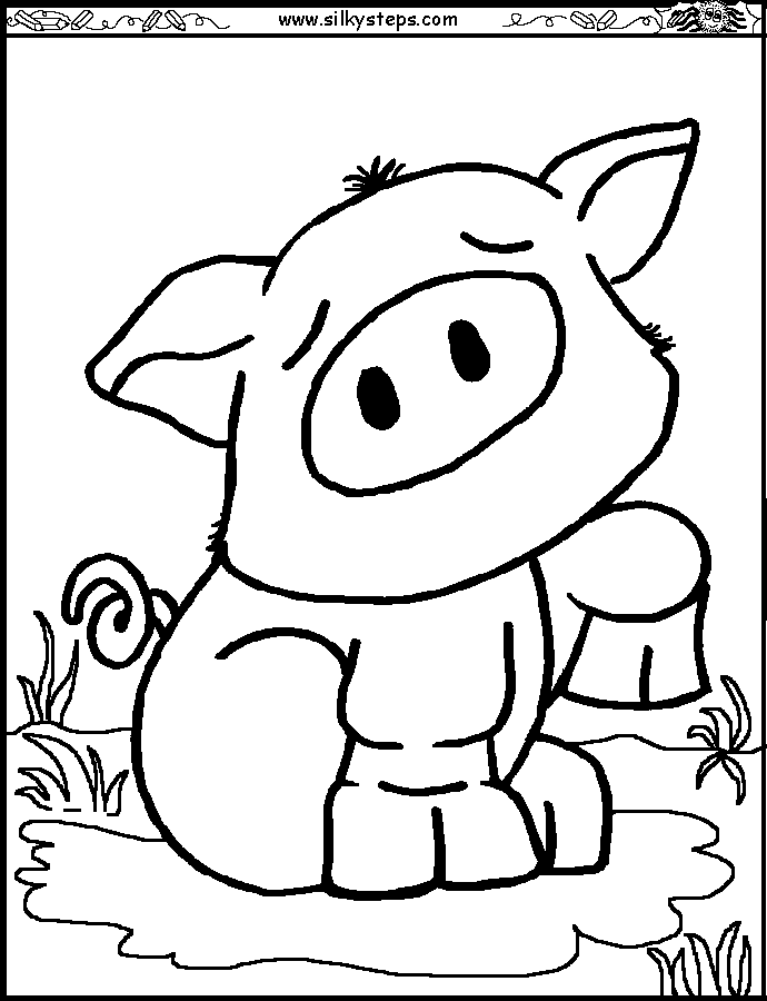 Раскраска: свинья (Животные) #3749 - Бесплатные раскраски для печати