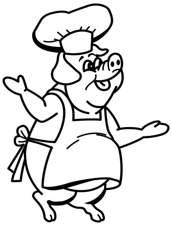Раскраска: свинья (Животные) #3758 - Бесплатные раскраски для печати