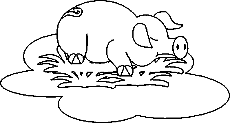 Раскраска: свинья (Животные) #3760 - Бесплатные раскраски для печати
