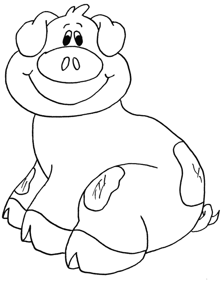 Раскраска: свинья (Животные) #3767 - Бесплатные раскраски для печати