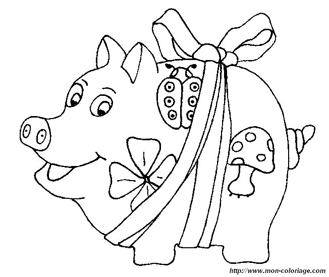 Раскраска: свинья (Животные) #3781 - Бесплатные раскраски для печати