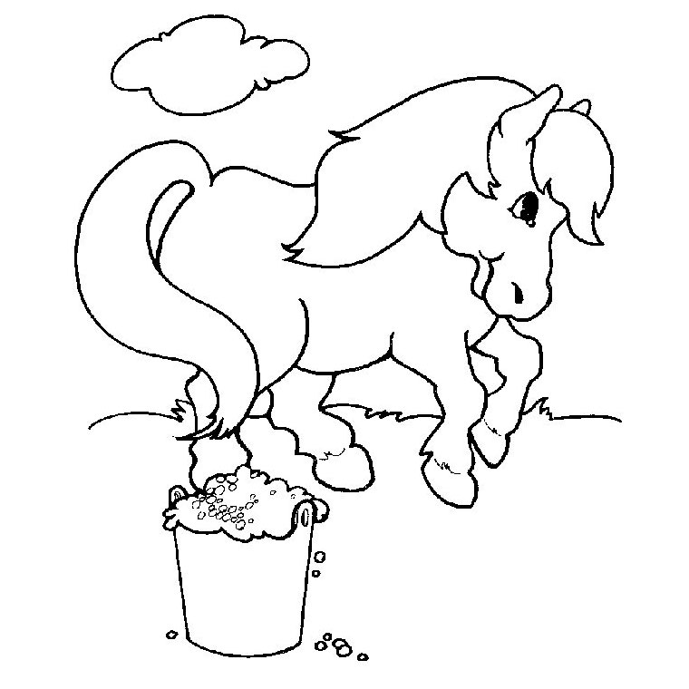 Раскраска: пони (Животные) #17841 - Бесплатные раскраски для печати
