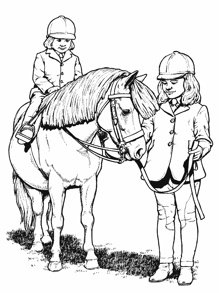 Раскраска: пони (Животные) #17849 - Бесплатные раскраски для печати