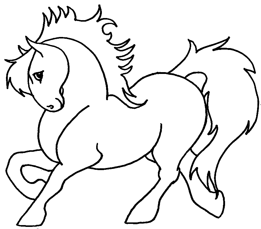 Раскраска: пони (Животные) #17855 - Бесплатные раскраски для печати