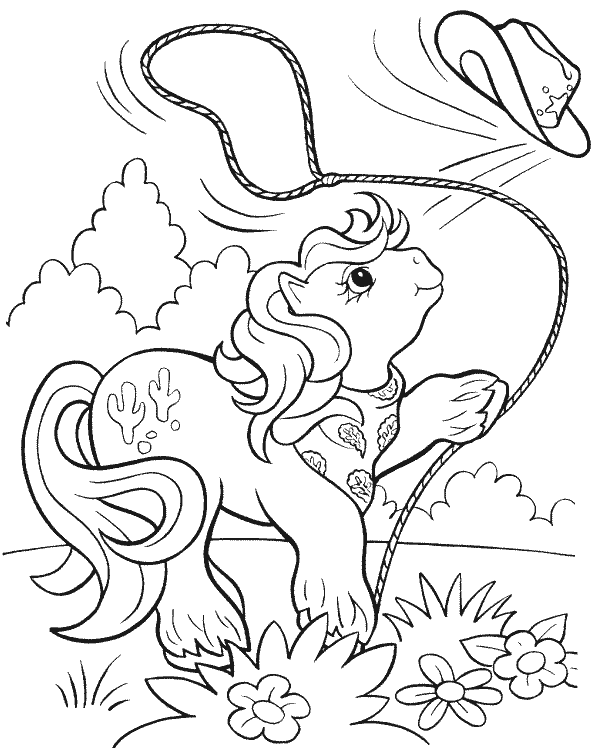 Раскраска: пони (Животные) #17867 - Бесплатные раскраски для печати