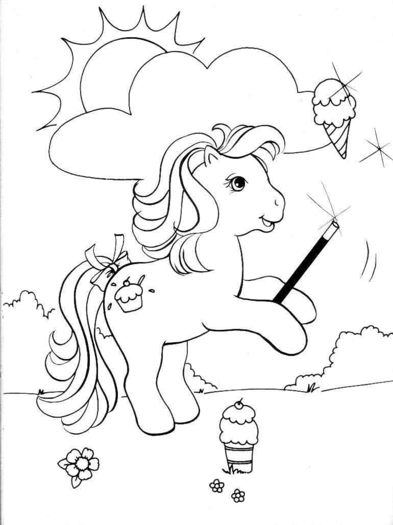 Раскраска: пони (Животные) #17884 - Бесплатные раскраски для печати