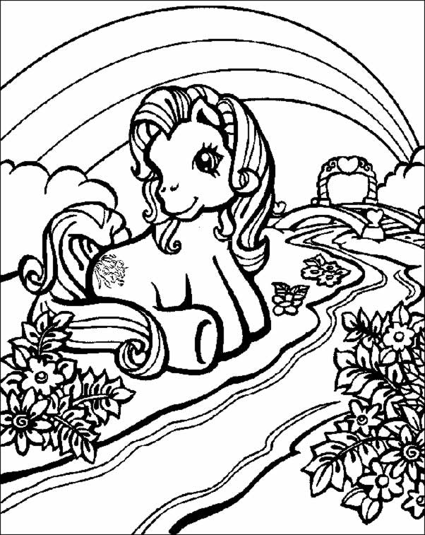 Раскраска: пони (Животные) #17903 - Бесплатные раскраски для печати
