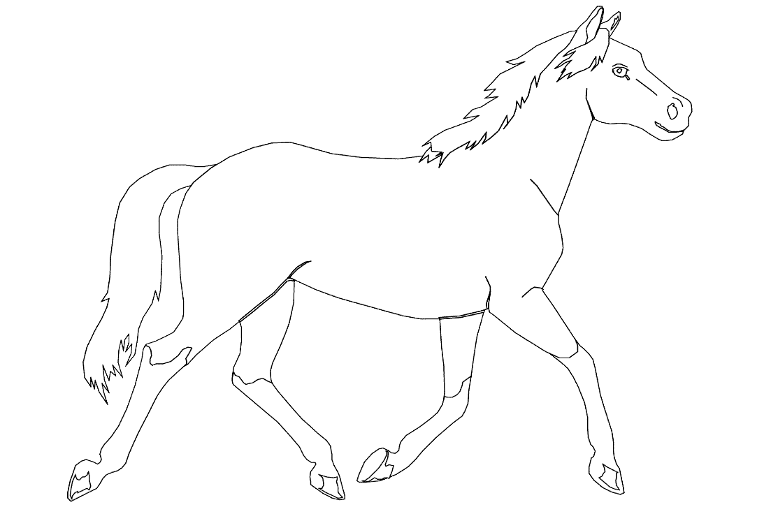 Раскраска: пони (Животные) #17906 - Бесплатные раскраски для печати