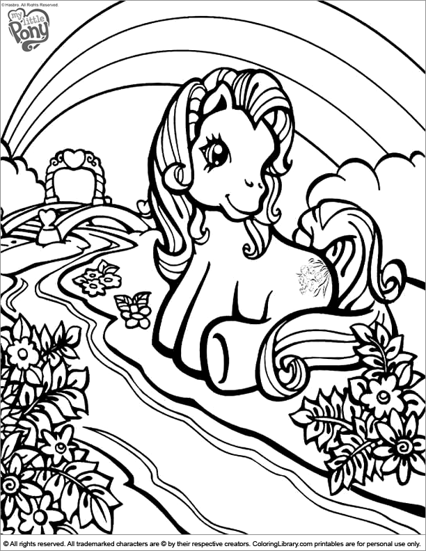 Раскраска: пони (Животные) #17988 - Бесплатные раскраски для печати