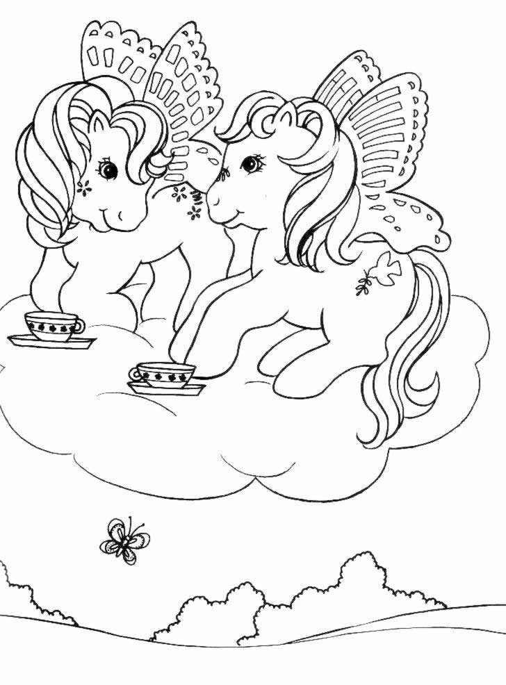 Раскраска: пони (Животные) #17995 - Бесплатные раскраски для печати