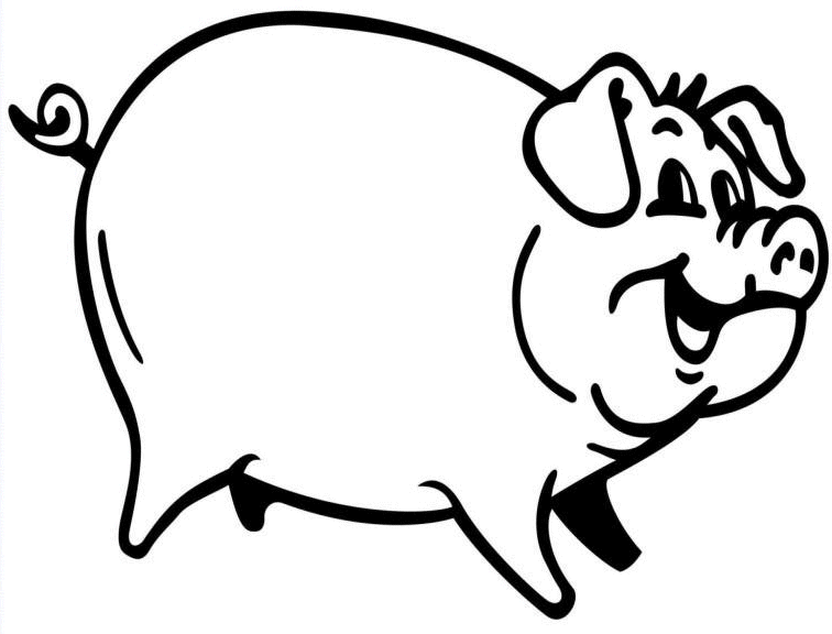Раскраска: свинина (Животные) #17632 - Бесплатные раскраски для печати
