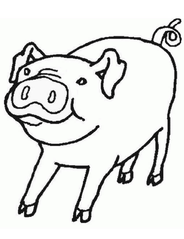 Раскраска: свинина (Животные) #17633 - Бесплатные раскраски для печати