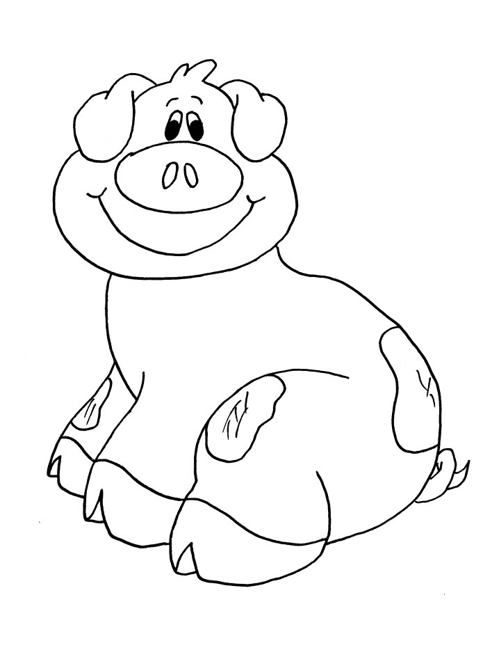 Раскраска: свинина (Животные) #17653 - Бесплатные раскраски для печати
