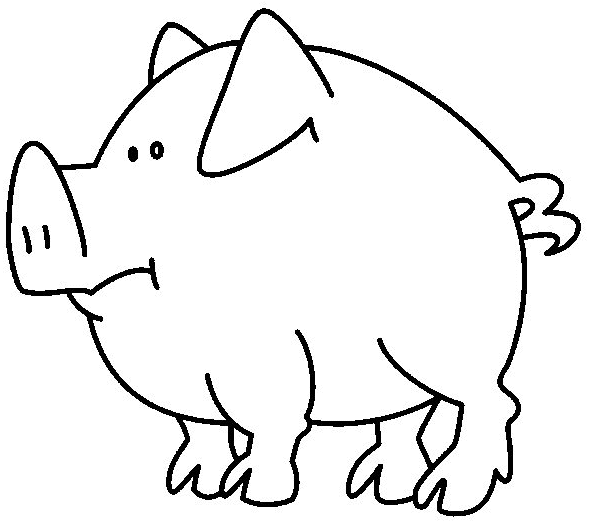 Раскраска: свинина (Животные) #17690 - Бесплатные раскраски для печати