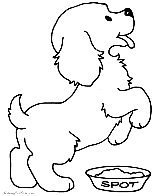 Раскраска: щенок (Животные) #2890 - Бесплатные раскраски для печати