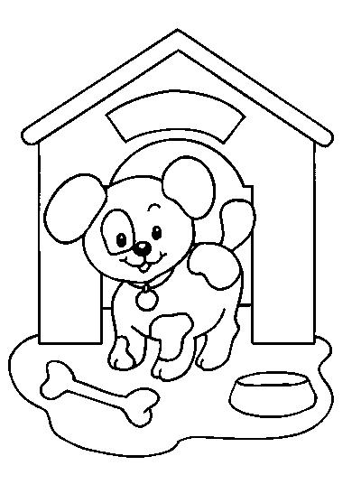 Раскраска: щенок (Животные) #2912 - Бесплатные раскраски для печати