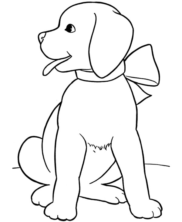 Раскраска: щенок (Животные) #2928 - Бесплатные раскраски для печати