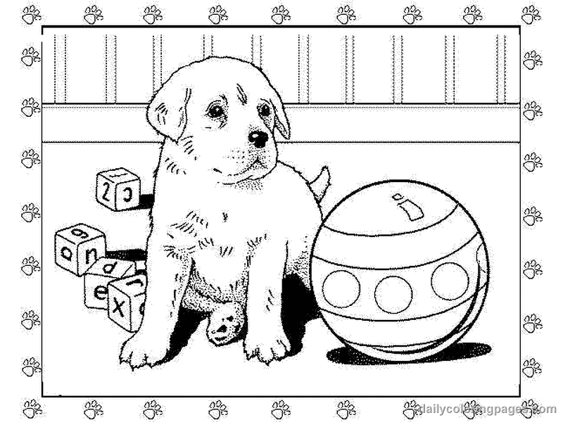 Раскраска: щенок (Животные) #2930 - Бесплатные раскраски для печати