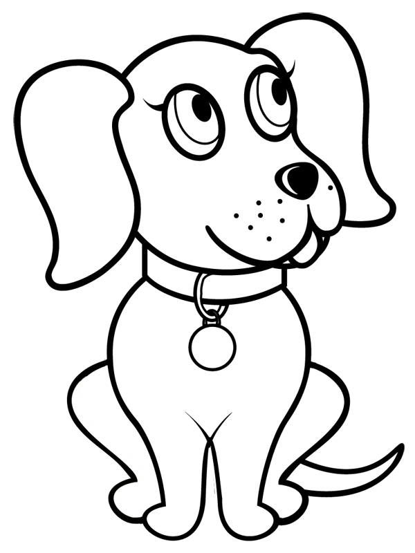Раскраска: щенок (Животные) #2947 - Бесплатные раскраски для печати
