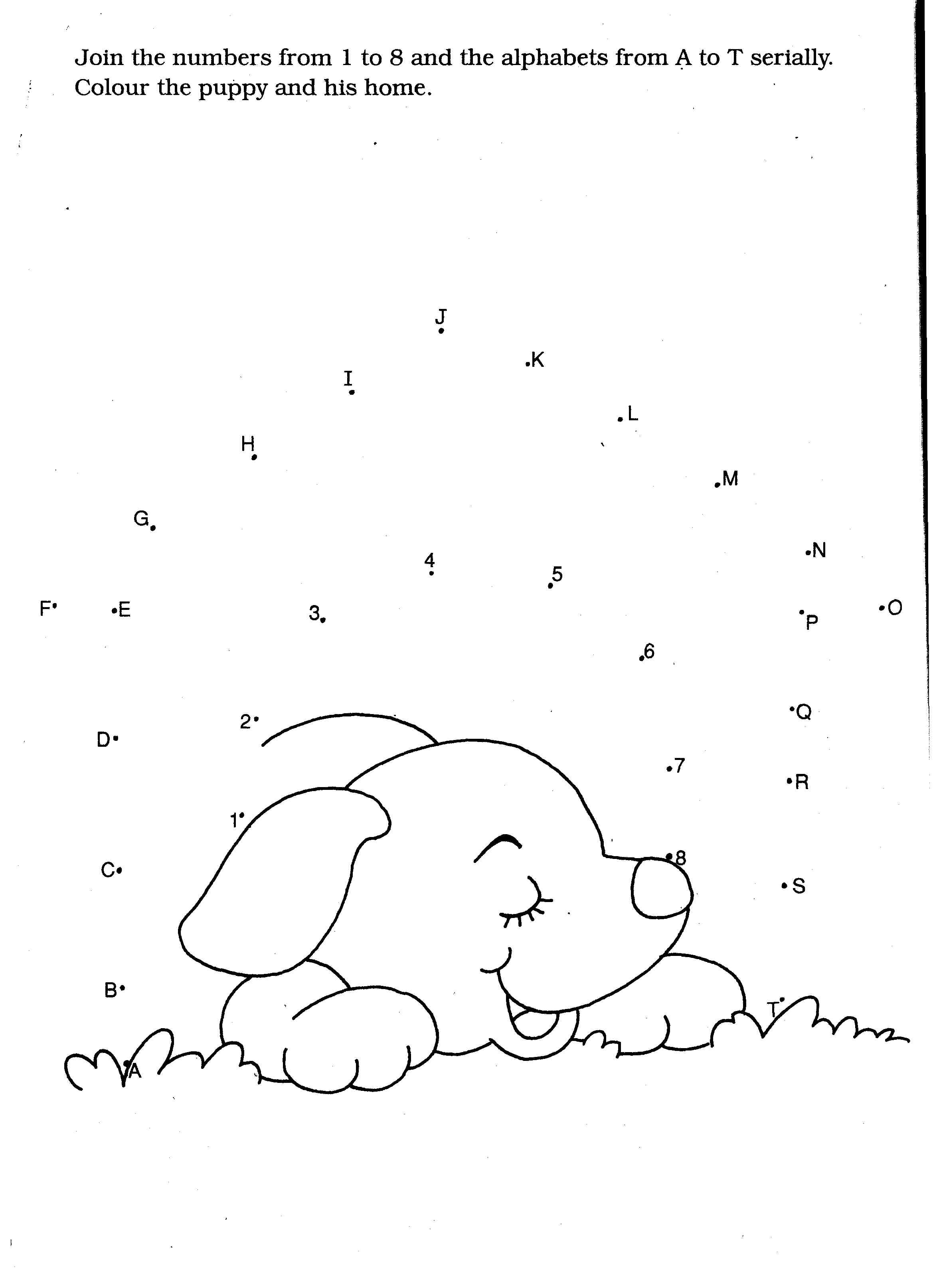 Раскраска: щенок (Животные) #2993 - Бесплатные раскраски для печати