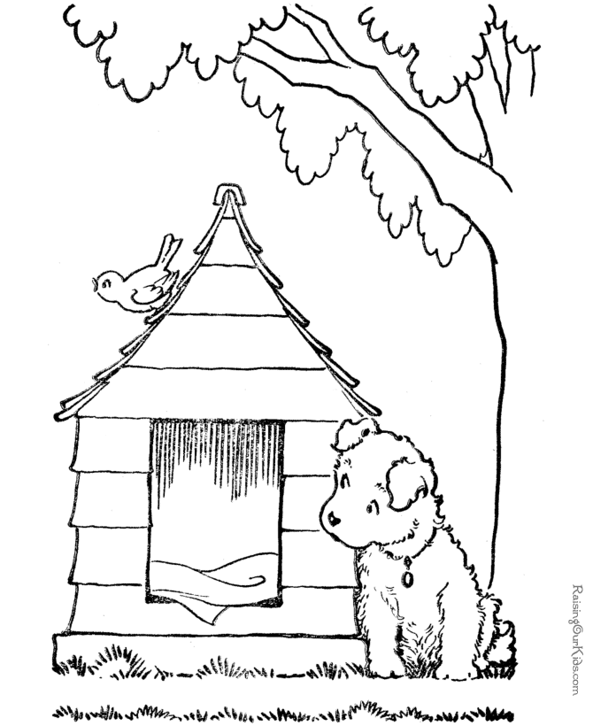 Раскраска: щенок (Животные) #2994 - Бесплатные раскраски для печати