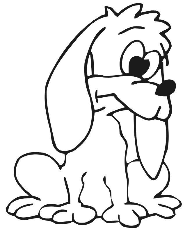 Раскраска: щенок (Животные) #2998 - Бесплатные раскраски для печати