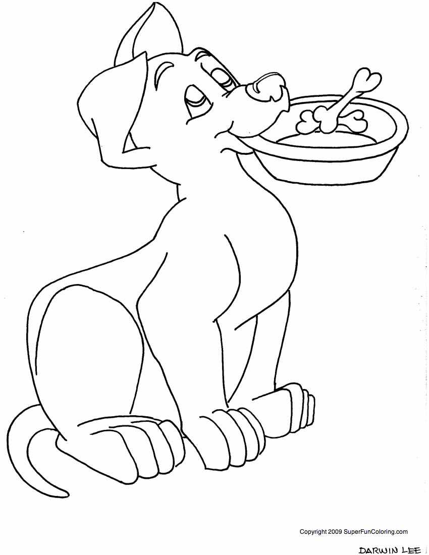 Раскраска: щенок (Животные) #3006 - Бесплатные раскраски для печати