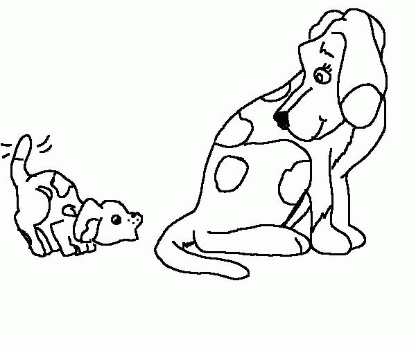 Раскраска: щенок (Животные) #3053 - Бесплатные раскраски для печати