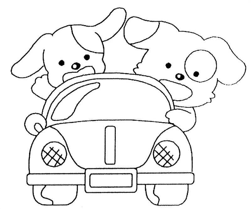 Раскраска: щенок (Животные) #3074 - Бесплатные раскраски для печати