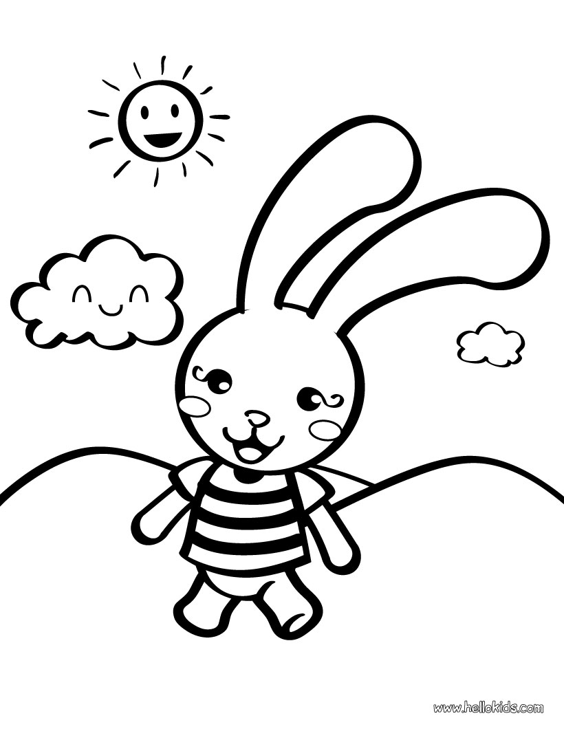 Раскраска: кролик (Животные) #9518 - Бесплатные раскраски для печати
