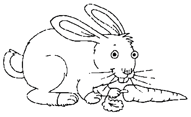 Раскраска: кролик (Животные) #9566 - Бесплатные раскраски для печати