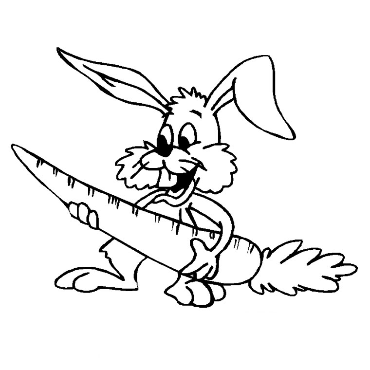 Раскраска: кролик (Животные) #9571 - Бесплатные раскраски для печати