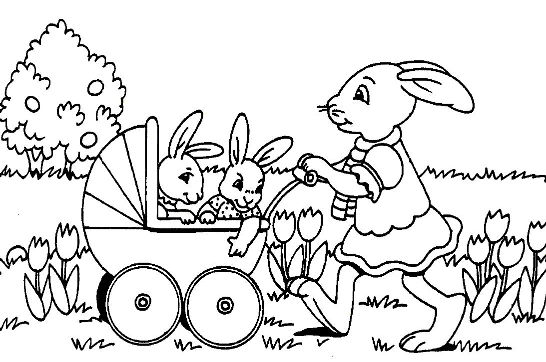 Раскраска: кролик (Животные) #9576 - Бесплатные раскраски для печати