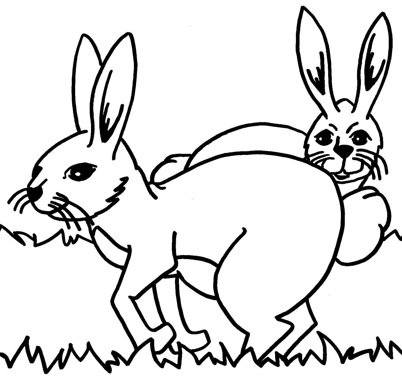 Раскраска кролик Единорог