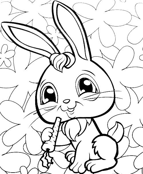 Раскраска: кролик (Животные) #9618 - Бесплатные раскраски для печати