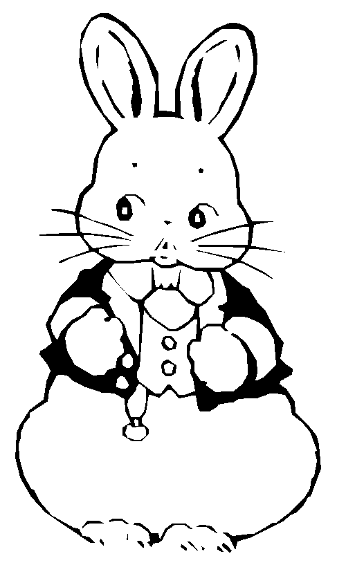 Раскраска: кролик (Животные) #9627 - Бесплатные раскраски для печати